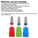 3PC Safety Nail Drill Set - Professional Polishing Tools for Acrylic & Gel Nails | Medium-Fine Coarse Bits (Silver) - Ideal for Nail Art & Care - Buy Online on SooperMarket.com