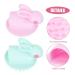 Kisangel 8 Pcs Rabbit Head Scrubber Stimulation Massage Hair Brushes - Silicone Baby Scalp Massager Shampoo with Handle for Cleaning - Adorable Design - 6.7X6CMx4pcs - Buy Online on SooperMarket.com