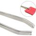 Bodkin Needle Elastic Threader Self-Locking Tweezers Clip 78mm - 2 PCS | Easy Pull Sewing Tool for Waistband Craft and Smooth Threading Tape Ribbon Elastic - Buy Online on SooperMarket.com