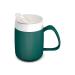 Ornamin mug with drinking trick with spout attachment petrol