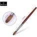 Sable Nail Art Brush - Red Wooden Manicure Tool for Acrylic & Polygel Nails - Buy Online on SooperMarket.com