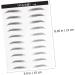PLAFOPE 4 Sheets Pairs Hair-like Simulation Artificial Eyebrow Patch Simulation Eyebrow Black - Buy Online on SooperMarket.com
