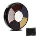 Go Ho Clown White Black Face Body Makeup 6 Colors Wheel for Special Effects Zombie Makeup Kit Halloween Professional Makeup Palettes with Sponge Non Toxic 6 Colors Clown White Black Wheel + Stipple Sponge