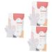 Healeved 6 Pairs Moisturizing Gel Socks Exfoliating Hand Treatment Hand Moisturizing Moisturizing Hands Hydrating Gloves Peel Gloves Non-Woven Fabric White