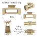 Nalodu Rectangle Hair Claw Clips - 4 Inch Matte Clear No Slip Big Jaw Clip - 6 Pack for Thick Hair Women and Girls - Buy Online on SooperMarket.com