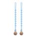 Silquet chain made of silicone seposve 2-pack pacifier pacifier chain boys and girls pacifier clip chain keeps pacifier clean soft flexible durable-high robustness 2 blue