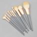 DFHBFG 10-Piece Wooden Handle Makeup Brush Set - Premium Matte Powder Makeup Tools for Flawless Application - International Shipping Available - Buy Online on SooperMarket.com