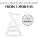 Hauck Alpha+ Click Tray White - Easy-to-Clean Large Highchair Tray - Buy Online on SooperMarket.com