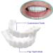 4-Piece Snap-In Veneers - Comfort Fit Fake Teeth for Perfect Smile | Beautiful Dentures for Broken Teeth - Buy Online on SooperMarket.com