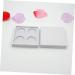 FOYTOKI 2pcs 4 Eyeshadow Palette Empty Eyeshadow Case Empty Lipstick Aluminum Tin Jars Eyeshadow Pan White - Buy Online on SooperMarket.com