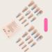 yilin 1Set Star Moon Color Blocking Wearable Nail Sea Salt Macaron Color Clear Diamond Model - Buy Online on SooperMarket.com