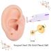 Firstomato 2PCS Disposable Ear Piercing Kit with Hypoallergenic Earrings - 3.0mm Ball 24Kt Gold - Buy Online on SooperMarket.com