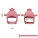 Chick Shape Baby Teething Toys | Food-Grade Silicone Teether for Soothing Pain Relief | Easy-to-Grip Baby Chew Toy (Dark Pink) - Buy Online on SooperMarket.com