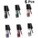 Angoily 6pcs Eyeshadow Glitter Liquid Eyeliner Sparkling Liquid Eyeliner Shadow Shiny Metal - Buy Online on SooperMarket.com