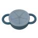 BraveJusticeKidsCo Collapsible Silicone Snack Cup | Blue Steel Snack Catcher for Toddler and Baby | Snack Attack II - Buy Online on SooperMarket.com