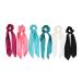 Hair Scarf Scrunchies Bow Scrunchies for Hair Chiffon Floral Scarf BowPonytail Holder for Women Girls (liangA)