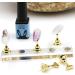 New Magnetic Acrylic Manicure Tools Nail Practice Hand Nail Exercise Base Nail Supplies Nail Tips Gold Display Stand - Buy Online on SooperMarket.com