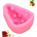 HOMSFOU Cupcakes Raclette Silicone Fondant Molds Silicone Chocolate Fondant Silicone Molds Silicone Pastry Mould Chocolate Cake Silicone Molds for Soap Fondant Mould Brownie 3D Non Stick 10.5x6.2x3.5cmcm Pink - Buy Online on SooperMarket.com