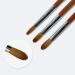 Sable Nail Art Brush - Red Wooden Manicure Tool for Acrylic & Polygel Nails - Buy Online on SooperMarket.com