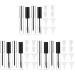 KALLORY 6 Sets Mascara Tube Clear Eyelash Mascara Eyelash Wand Tube Mascara Wand Sample Self Made Travel 10.5X1.5CMx3pcs Assorted Colorx3pcs