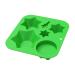 Cabilock Candy Chocolate 2pcs Biscuit Mold Silicone Molds Silicone Cake Baking DIY Mold Simple Mold Grill Plate Epoxy Resin