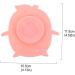 Hohopeti Suction Cup Mat - Kids Placemat for Toddlers and Babies - Pink 11.5X10.5cm - Buy Online on SooperMarket.com