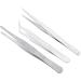 EPASHA 3 in 1 Stainless Steel Tweezers Set - Precision Straight Flat & Angle Head Tweezers for Perfect Grooming - International Shipping Available - Buy Online on SooperMarket.com