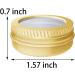 0.5-Ounce Aluminum Tin Jar 15ml Refillable Container with Clear Screw Lid - 12 Pcs Gold Color for Lip Balm, Cream & Cosmetics - Buy Online on SooperMarket.com