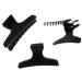 Head Jog 12 Pack Butterfly Hair Clips Accessories for Sectioning and Styling. Hair Clamps for Women and Men (Black)