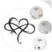 Cabilock 1pc Iron Pendant Home Pendant Heart Shaped Pendant Hanging Heart Wall Decor Decoration Love Black 40x35cm - Buy Online on SooperMarket.com