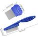 2 Pcs Cat Flea Comb Flea Comb for Cats Portable Tight Design Non Slip Handle for Long-Haired Cat Short-Haired Cat - Buy Online on SooperMarket.com