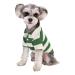 Polo shirt for small dogs two -legged strip shirt puppy costume summer t shirt fashionable clothing for bichon French bull dog dog shirt striped dog shirt breathable green medium