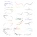 MUSISALY 6pcs Iridescent Eyeliner Face Eye Shadow Stickers Eyebrow Sticker Makeup Sticker Transfer Glue