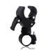 Mhymx bicycle light bracket flashlight bracket bicycle bicycle light Klemmer Universal bicycle bracket 360 rotatable flashlight holder (black)