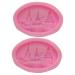 MAGICLULU 2pcs Silicone Cake Mold Silicone Mold Cartoon Cake Mold Cake Stencils Cake Moulds for Decorating Decorative Cake Mold House Warming Present Housewarming Gifts Decorate Modeling mediumx2pcs