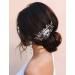Vatocu Flower Bride Wedding Hair Comb Pearl Headpieces Silver Crystal Bridal Hair Accessories for Women and Girls - Buy Online on SooperMarket.com