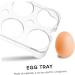 CORHAD 2pcs Egg Brackets Fridge Eggs Refrigerator Egg Holder Egg Stands Egg Racks Ceramics Container - Buy Online on SooperMarket.com