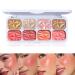 8 Colors Blusher Highlighter Makeup Palette | Waterproof Matte & Shimmer Blush Bronzer & Eyeshadow for a Flawless Finish - Buy Online on SooperMarket.com