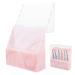 WOFASHPURET Storage Rack Rack for Display Eyelash Holder Eyelash for Extensions Makeup Holder Eyelash Rack Pink Extend Acrylic Marble 14.5x4.5cm