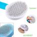 ShipeeKin Effective Grooming Dog/Cat Brush Detangling Comb for Dogs and Long-haired Cat with Cleaning Button against Knotted Hair Self Cleaning Brush for Pets with Medium and Long Hair L9-blue - Buy Online on SooperMarket.com