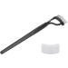 Verdant Touch Eyelash Brush Stainless Steel Eyelash Comb Curved Design Separate Cover Black Straight HandleBeauty Care - Buy Online on SooperMarket.com