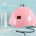 COSCELIA UV LED Nail Lamp 36W | Portable Gel Nail Dryer with Timer | Professional Nail Hardening Lamp (Pink) - Buy Online on SooperMarket.com