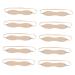 NOLITOY 10pcs Eyebrow Practice Skin Silicone Fake Skin Headband Eyebrow Practice Headband Real Person
