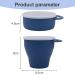 Silicone Snack Cup with Lid - Leak-Proof Travel Snack Cup for Toddlers | Blue | Buy Internationally - Buy Online on SooperMarket.com
