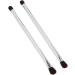 Makeup Brush Double Ended Eyeshadow Brush Soft Hair Silver Safe 2pcs for Travel for Women - Buy Online on SooperMarket.com