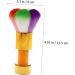 Mikinona 1pc Dust Brush Nail Art Brush Tool Nail Cleaning Gadget Powder Cleaner Nail Scrubbing Brush Manicure Supplies Powder Brush Cleaner Fake Hair Edges Acrylic Nail Brush Nylon Wool 11.5x6cm Golden - Buy Online on SooperMarket.com