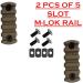 GOTICAL 2 Pack M Lok 5 Slots Section Super Value Pack with Screws and Nuts - 4 Screws Included - Buy Online on SooperMarket.com