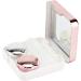 Akozon Lens Kutusu - Cute Pink Contact Lens Container Set with Mirror | Soft Travel Eye Care Storage Box - Buy Online on SooperMarket.com
