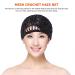 KALLORY 5Pcs Colorful Mesh Crochet Hair Net - Stylish Knit Hair Snood Cover for Women - Buy Online on SooperMarket.com