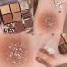 Lovelycat 9 Colors Glitter Eyeshadow Makeup Palette Matte High Pigmented Colorful Creamy Texture Eye Shadow Powder Natural Waterproof Long Lasting Eyeshadow Powder Cosmetics (brown) - Buy Online on SooperMarket.com